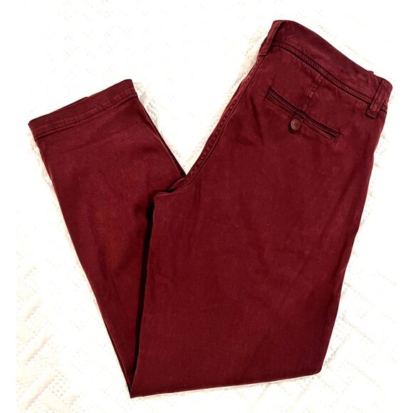 Liverpool Los Angeles wine cranberry burgundy trouser pants size 4/27 - Picture 1 of 3